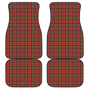 Clan Wallace Scottish Tartan Print Front and Back Car Floor Mats