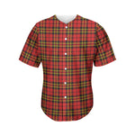 Clan Wallace Scottish Tartan Print Men's Baseball Jersey