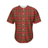 Clan Wallace Scottish Tartan Print Men's Baseball Jersey