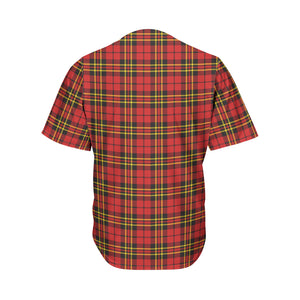 Clan Wallace Scottish Tartan Print Men's Baseball Jersey