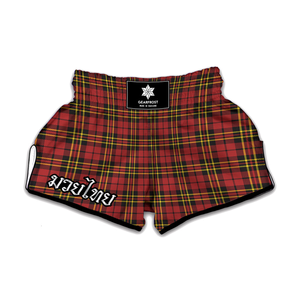 Clan Wallace Scottish Tartan Print Muay Thai Boxing Shorts