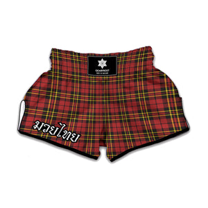 Clan Wallace Scottish Tartan Print Muay Thai Boxing Shorts