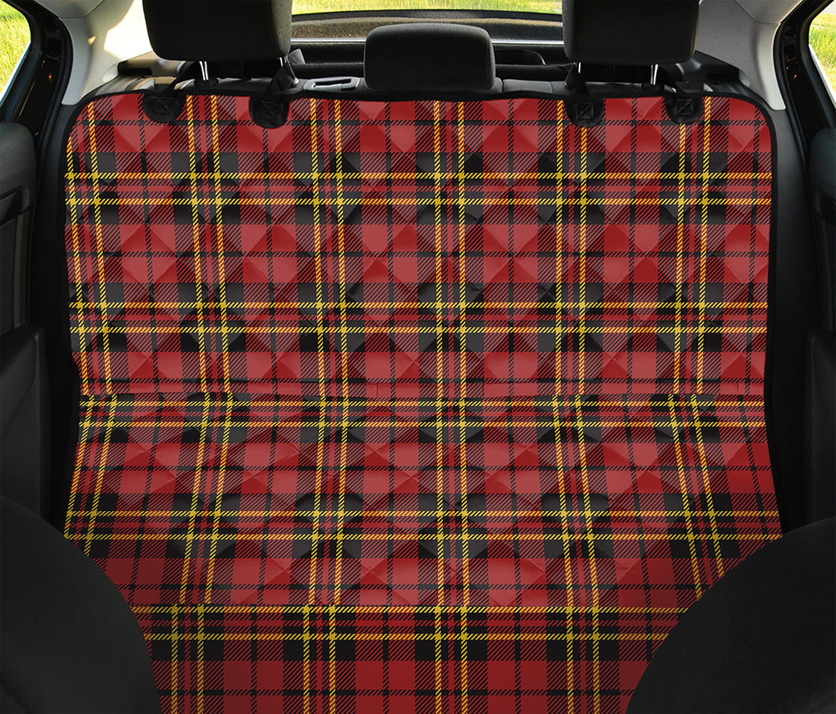 Clan Wallace Scottish Tartan Print Pet Car Back Seat Cover