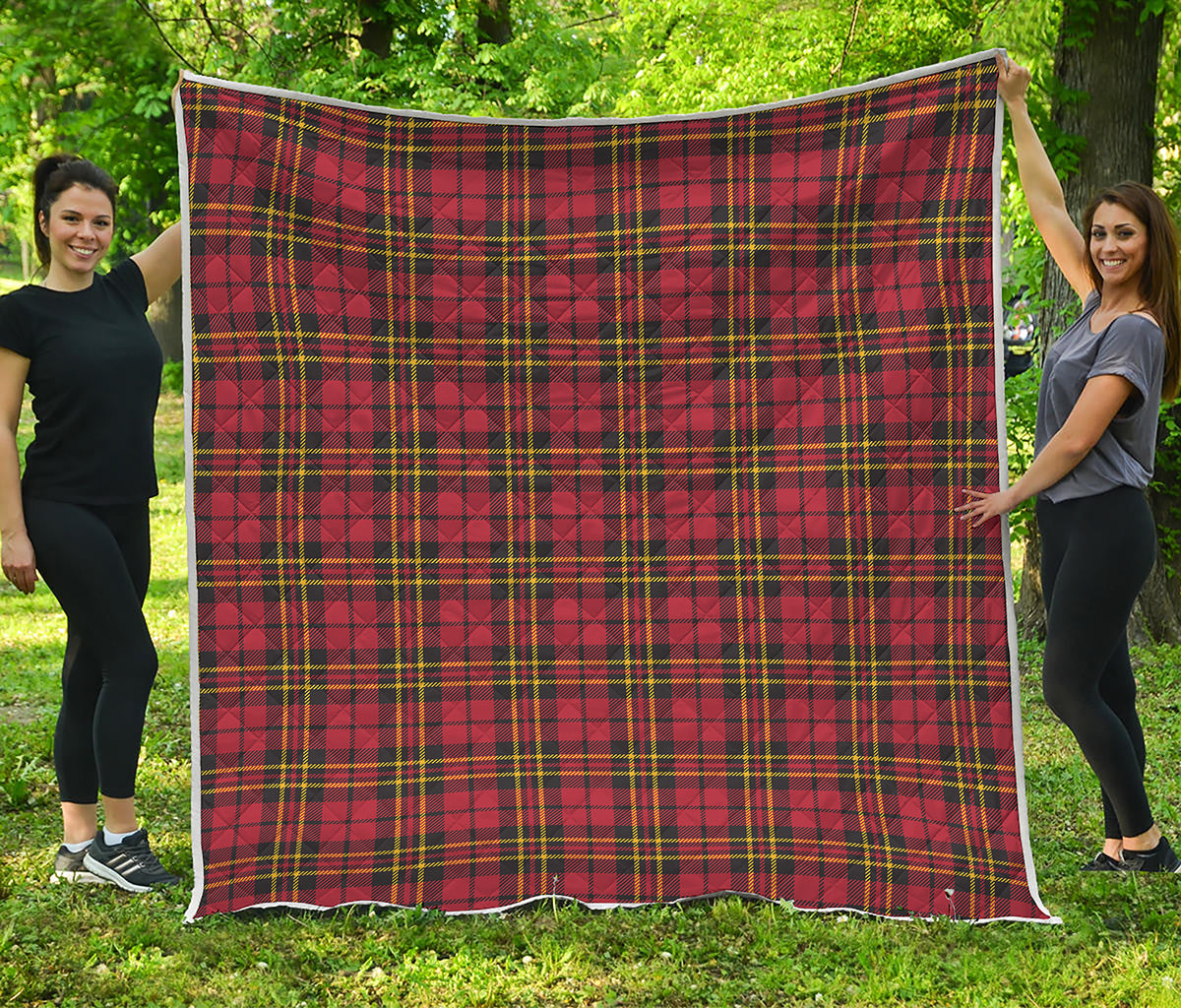 Clan Wallace Scottish Tartan Print Quilt