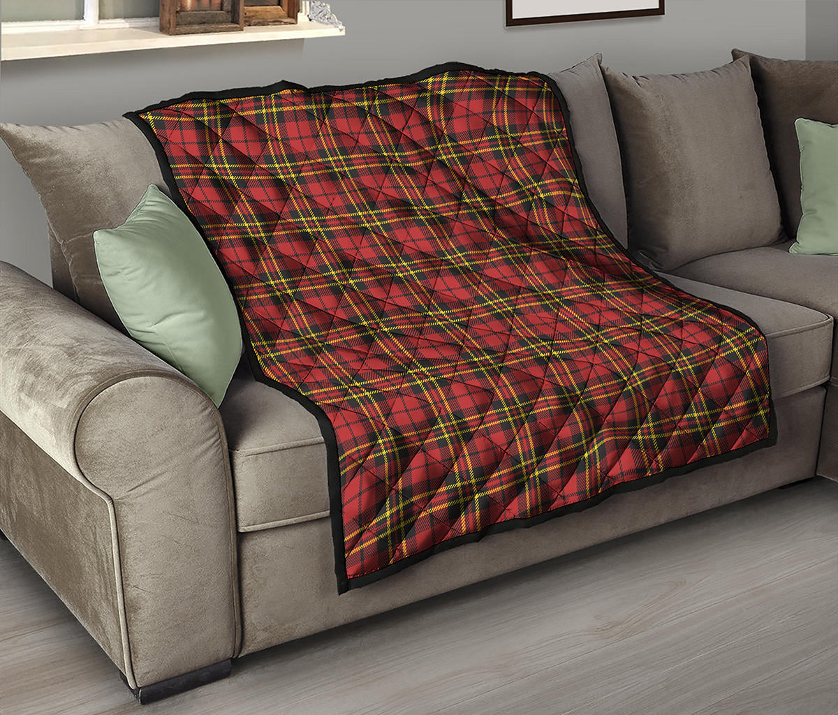 Clan Wallace Scottish Tartan Print Quilt