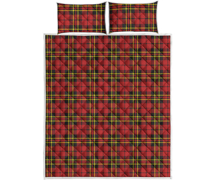 Clan Wallace Scottish Tartan Print Quilt Bed Set