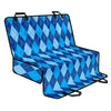 Classic Blue Argyle Pattern Print Pet Car Back Seat Cover