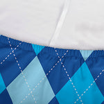 Classic Blue Argyle Pattern Print Sofa Cover