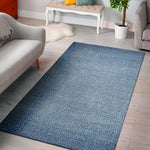 Classic Blue Denim Jeans Print Area Rug