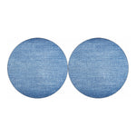 Classic Blue Denim Jeans Print Car Coasters