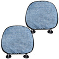 Classic Blue Denim Jeans Print Car Headrest Covers