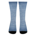 Classic Blue Denim Jeans Print Crew Socks
