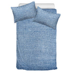 Classic Blue Denim Jeans Print Duvet Cover Bedding Set