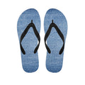 Classic Blue Denim Jeans Print Flip Flops