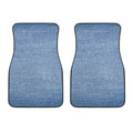 Classic Blue Denim Jeans Print Front Car Floor Mats