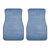 Classic Blue Denim Jeans Print Front Car Floor Mats