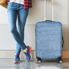 Classic Blue Denim Jeans Print Luggage Cover