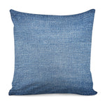 Classic Blue Denim Jeans Print Pillow Cover