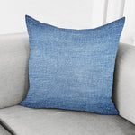 Classic Blue Denim Jeans Print Pillow Cover