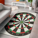 Classic Dartboard Print Area Rug