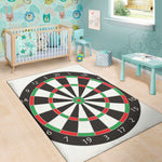 Classic Dartboard Print Area Rug