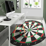 Classic Dartboard Print Area Rug