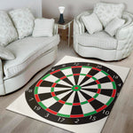 Classic Dartboard Print Area Rug