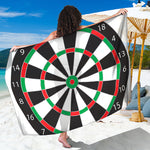 Classic Dartboard Print Beach Sarong Wrap