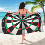 Classic Dartboard Print Beach Sarong Wrap