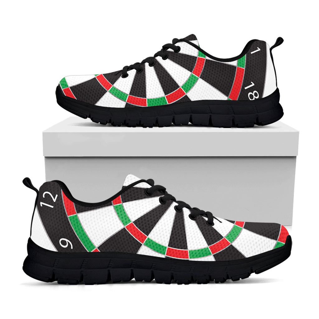 Classic Dartboard Print Black Sneakers