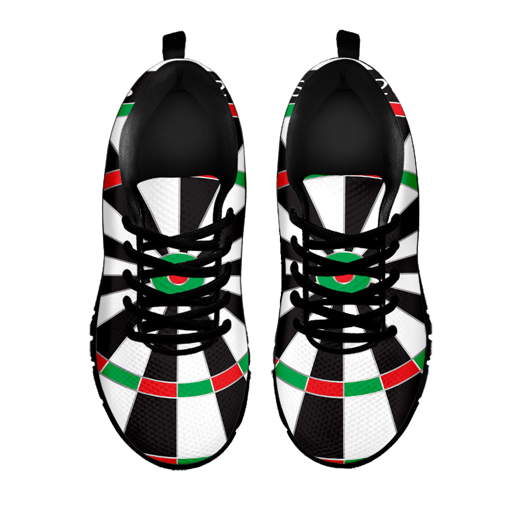 Classic Dartboard Print Black Sneakers