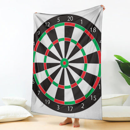 Classic Dartboard Print Blanket