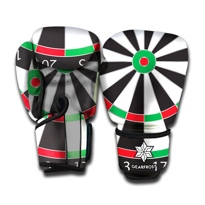 Classic Dartboard Print Boxing Gloves