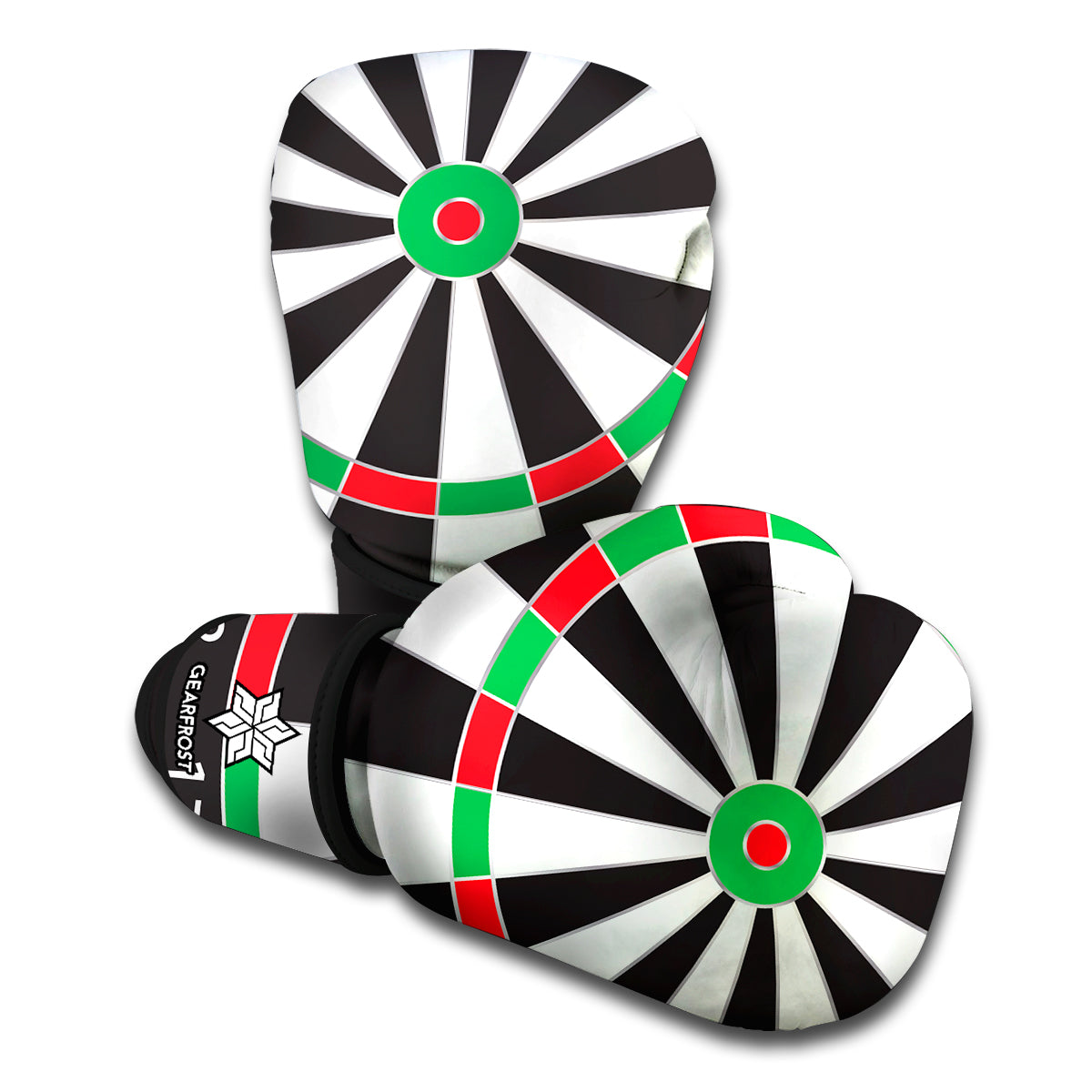 Classic Dartboard Print Boxing Gloves