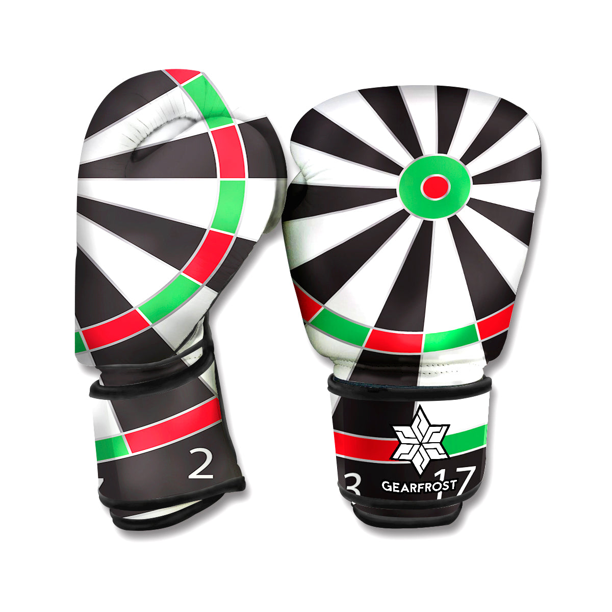 Classic Dartboard Print Boxing Gloves