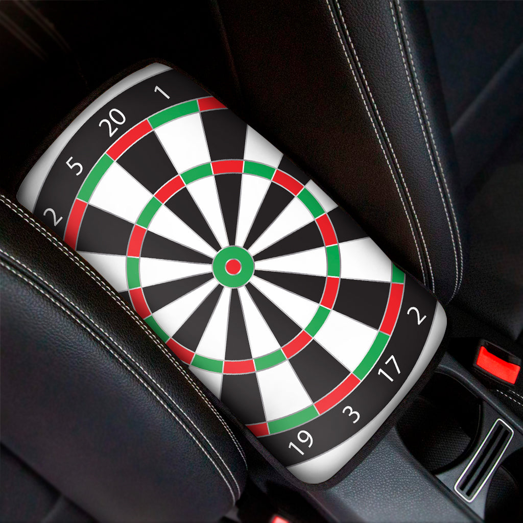 Classic Dartboard Print Car Center Console Cover