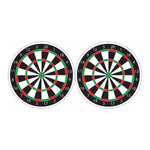 Classic Dartboard Print Car Coasters