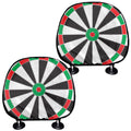 Classic Dartboard Print Car Headrest Covers