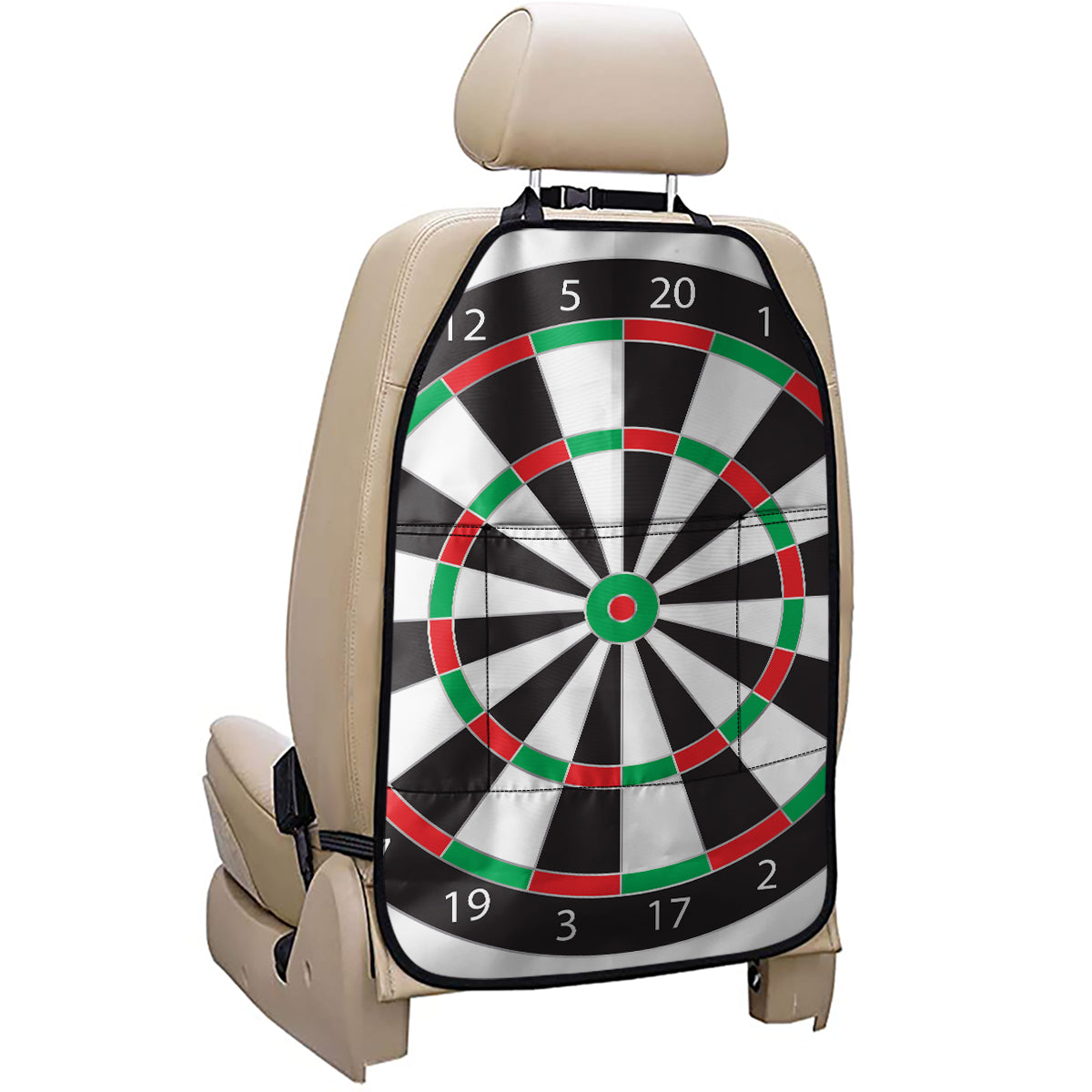 Classic Dartboard Print Car Seat Organizers