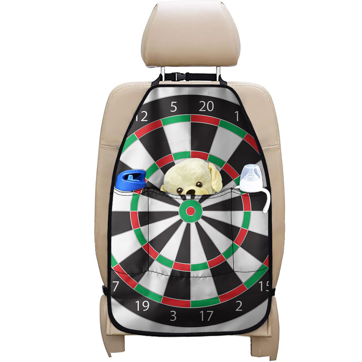 Classic Dartboard Print Car Seat Organizers
