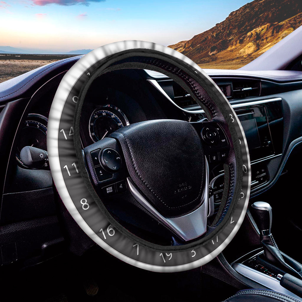 Classic Dartboard Print Car Steering Wheel Cover