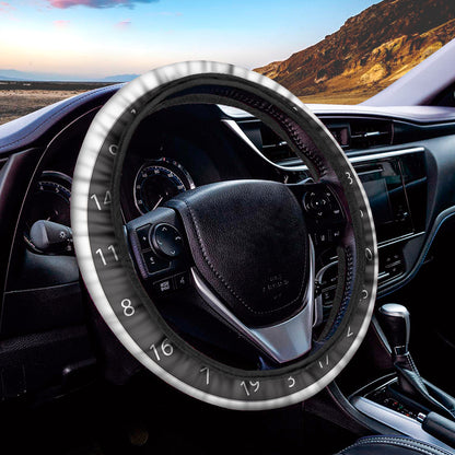 Classic Dartboard Print Car Steering Wheel Cover