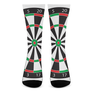 Classic Dartboard Print Crew Socks