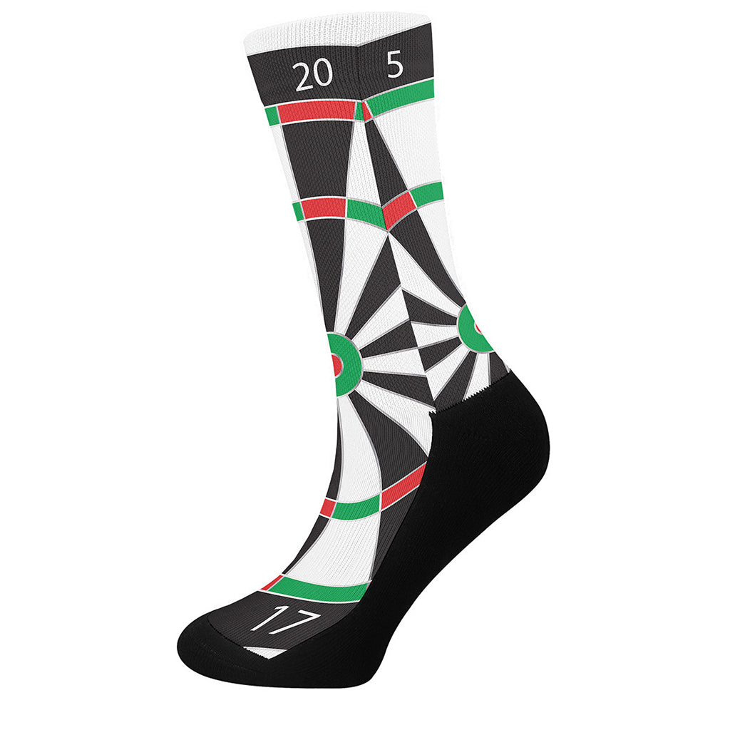 Classic Dartboard Print Crew Socks