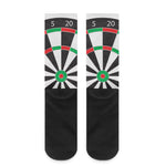 Classic Dartboard Print Crew Socks