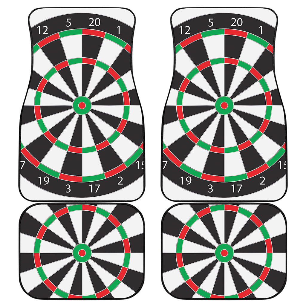 Classic Dartboard Print Front and Back Car Floor Mats