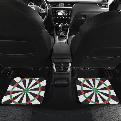 Classic Dartboard Print Front and Back Car Floor Mats
