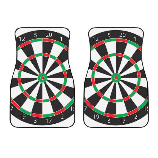 Classic Dartboard Print Front Car Floor Mats