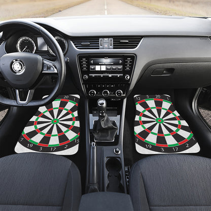Classic Dartboard Print Front Car Floor Mats