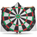 Classic Dartboard Print Hooded Blanket